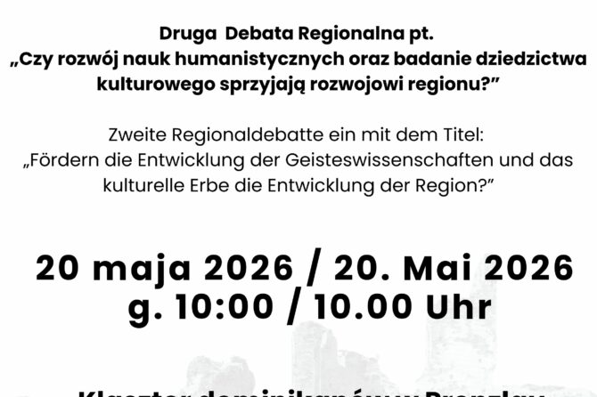 MARE 2- zaproszenie na II debatę regionalną do Prenzlau- 20.05.2026r.