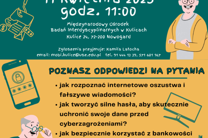 Bezpieczny senior w cyberprzestrzeni- warsztaty 11.04.2025r.